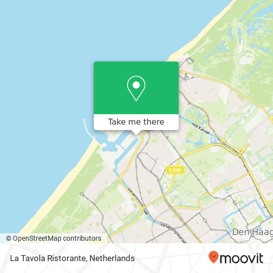 La Tavola Ristorante, Dokter Lelykade 2583 CM Scheveningen map