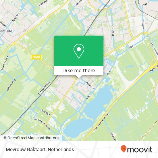 Mevrouw Baktaart, Kerkplein 1A 2251 BS Voorschoten Karte