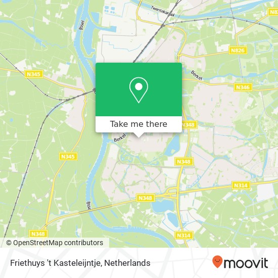 Friethuys 't Kasteleijntje, Emmerikseweg 107A 7204 SG Zutphen map