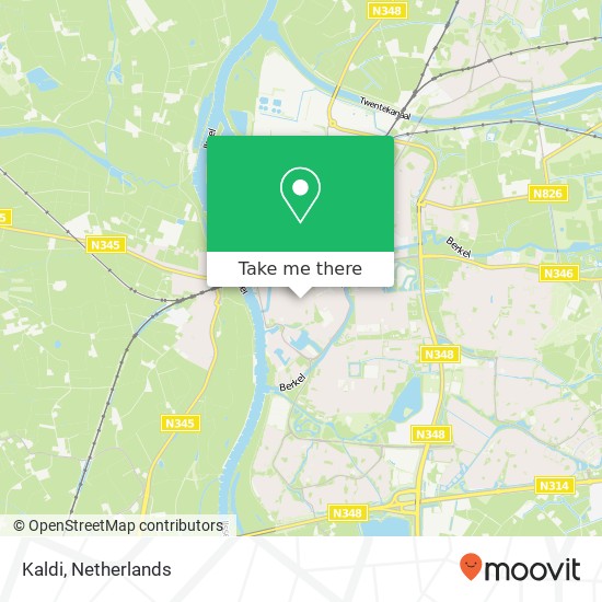 Kaldi, Sprongstraat 15 7201 KS Zutphen map