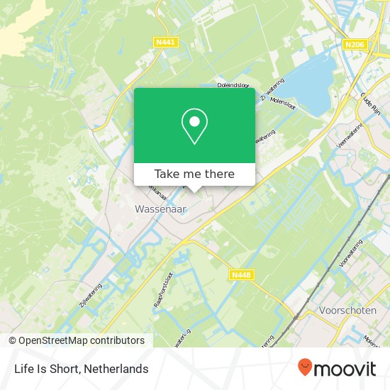 Life Is Short, Clematislaan 51 2241 JA Wassenaar map