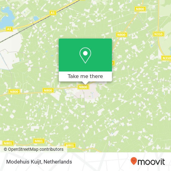 Modehuis Kuijt, Veluweweg 28 3774 BM Barneveld map