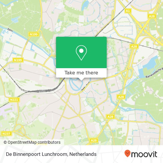 De Binnenpoort Lunchroom, Kamperbinnenpoort 3 3811 AL Amersfoort Karte