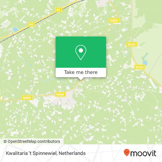 Kwalitaria 't Spinnewiel, Veluweweg 142 3774 BP Barneveld map