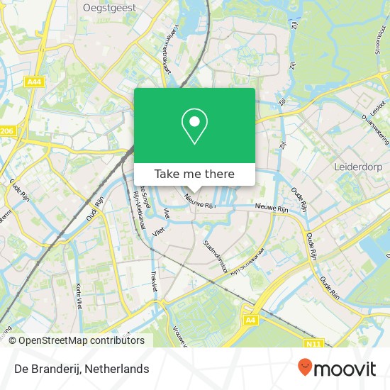 De Branderij, Middelweg 7 2312 KE Leiden Karte