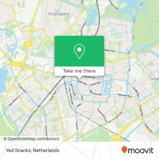Yed Snacks, Haarlemmerstraat 11 2312 DJ Leiden map