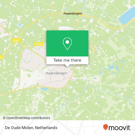 De Oude Molen map