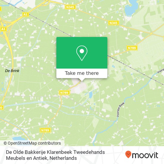 De Olde Bakkerije Klarenbeek Tweedehands Meubels en Antiek, Molenweg 4 7382 BE Klarenbeek Karte