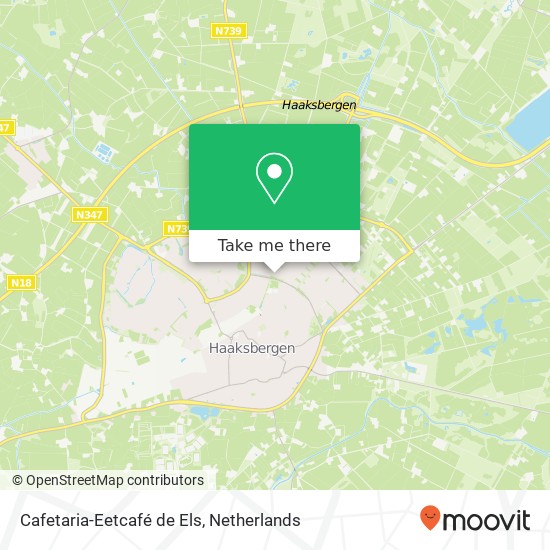 Cafetaria-Eetcafé de Els, Bartokstraat 29 7482 TT Haaksbergen Karte