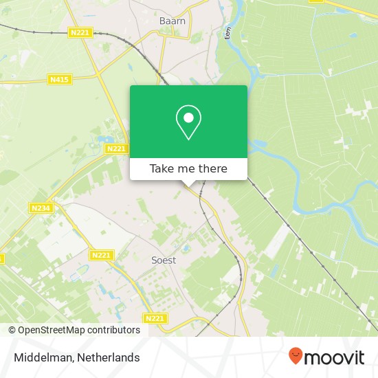 Middelman, Van Weedestraat 61 3761 CD Soest map