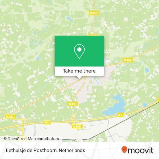 Eethuisje de Posthoorn, Hoofdstraat 109 3781 AC Barneveld map