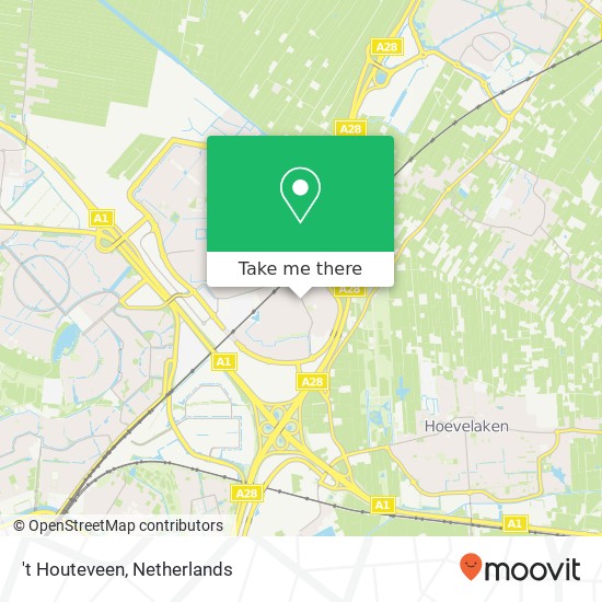 't Houteveen, Van Tuyllstraat 22 3829 AD Amersfoort map