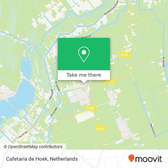 Cafetaria de Hoek, Dorpsstraat 4 2441 CH Nieuwveen map