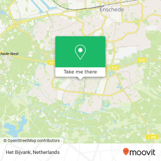 Het Bijvank, Het Bijvank 83 7544 DA Enschede map