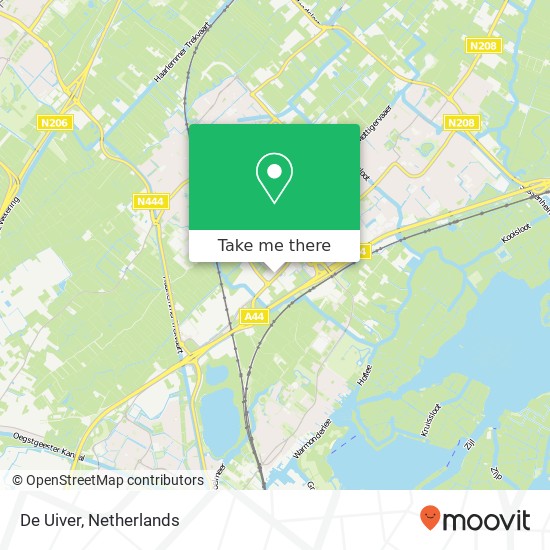 De Uiver, Rijksstraatweg 61 2171 AK Teylingen map