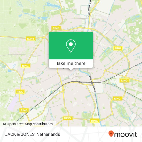 JACK & JONES, Hoofdstraat 72 7311 KG Apeldoorn Karte