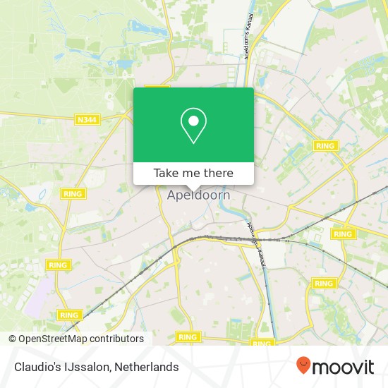 Claudio's IJssalon, Deventerstraat 18 7311 LS Apeldoorn Karte