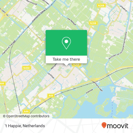 't Happie, Hortuslaan 6 2171 CK Teylingen map