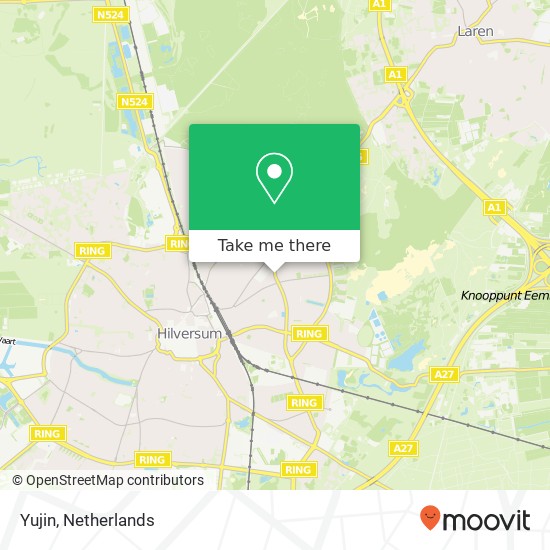 Yujin, Jan van der Heijdenstraat 42 1221 EJ Hilversum map