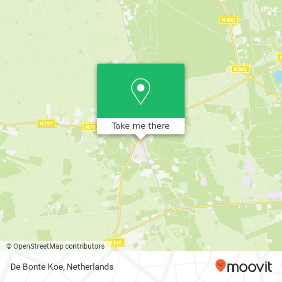 De Bonte Koe, Koningsweg 2 3886 KD Barneveld map
