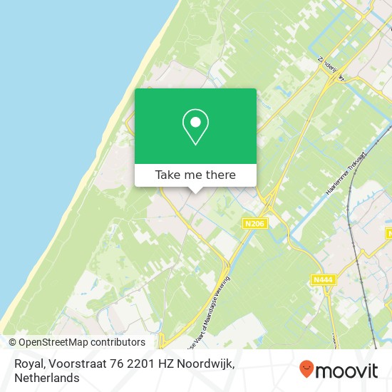 Royal, Voorstraat 76 2201 HZ Noordwijk map