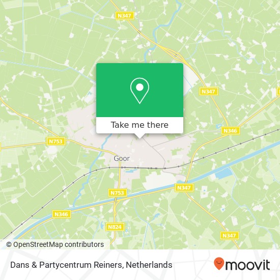 Dans & Partycentrum Reiners, Voorstraat 6 7471 BZ Goor map