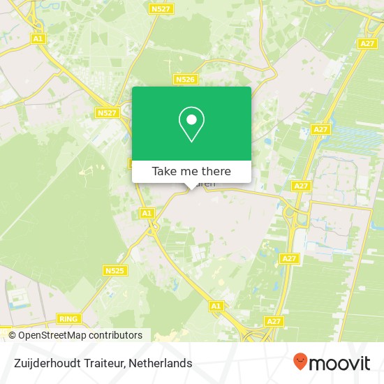 Zuijderhoudt Traiteur, Nieuweweg 26 1251 LJ Laren map