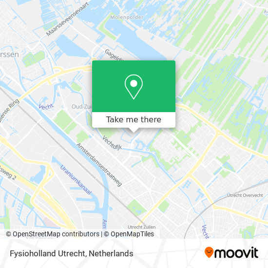 Fysioholland Utrecht map