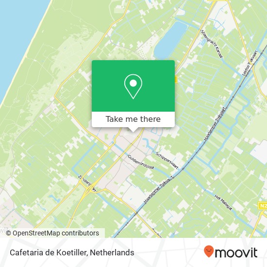 Cafetaria de Koetiller, Havenstraat 19 2211 EG Noordwijkerhout map