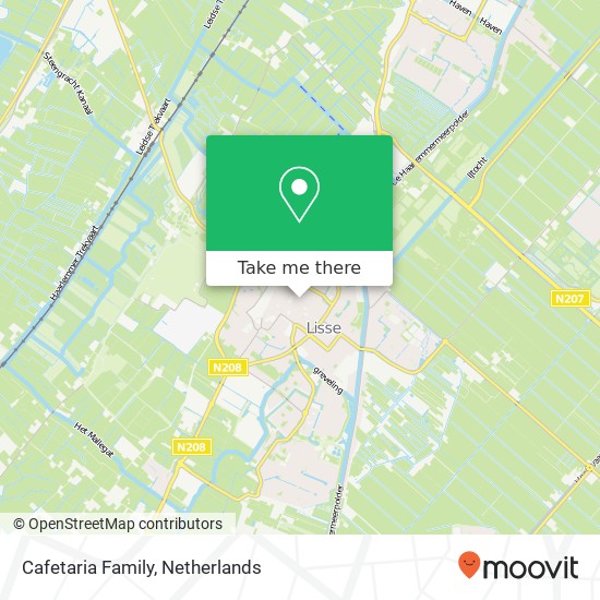 Cafetaria Family, Blokhuis 24 2161 EW Lisse map