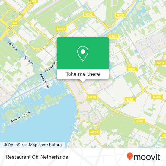 Restaurant Oh, Ophelialaan 102 1431 HM Aalsmeer map