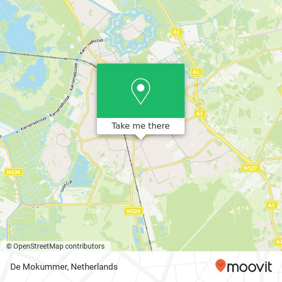 De Mokummer, Kapelstraat 51 1404 HW Gooise Meren map