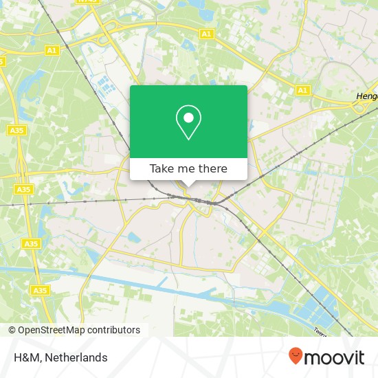 H&M, Brink 180 7551 JE Hengelo map