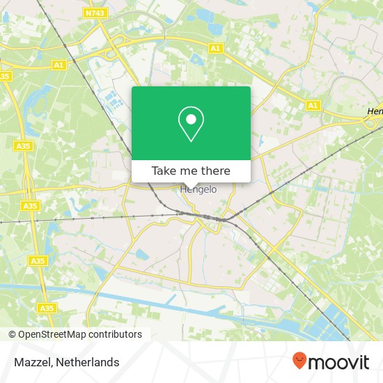 Mazzel, Willemstraat 46 7551 DM Hengelo map