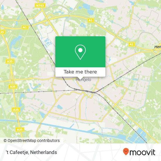 't Cafeetje, Willemstraat 48 7551 DM Hengelo map