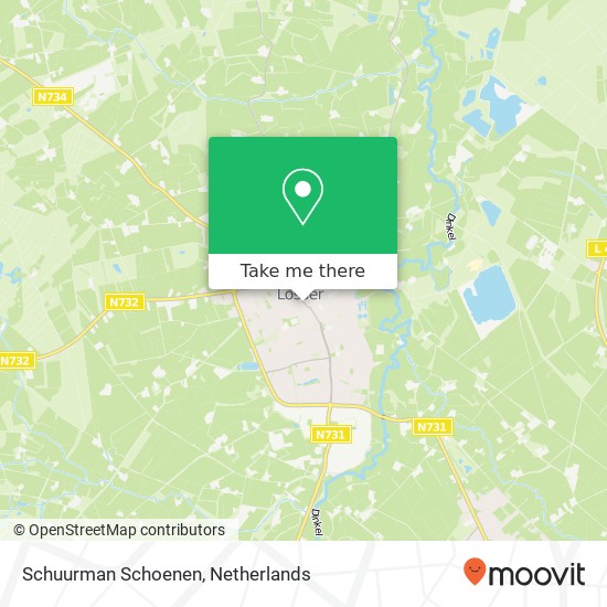 Schuurman Schoenen, Gronausestraat 20 7581 CG Losser map
