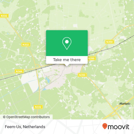 Feem-Us, Dorpsstraat 12 7451 BT Holten map