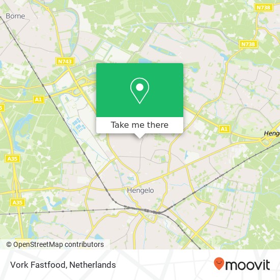 Vork Fastfood, Uitslagsweg 91 7556 LN Hengelo map