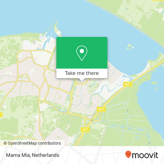 Mama Mia, Oostermeent-Oost 58 1274 SN Huizen map