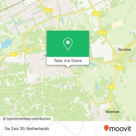 De Zeis 30, 5384 HJ Heesch map