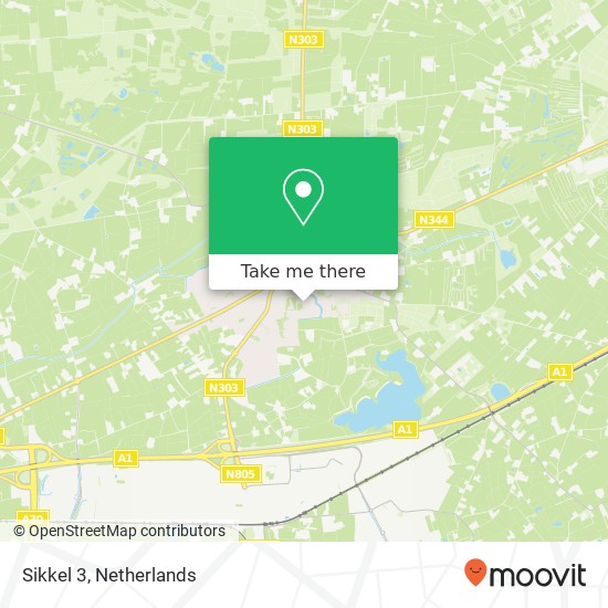 Sikkel 3, 3781 CK Voorthuizen map