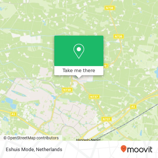 Eshuis Mode, Wilthuisstraat 2 7561 AH Dinkelland map