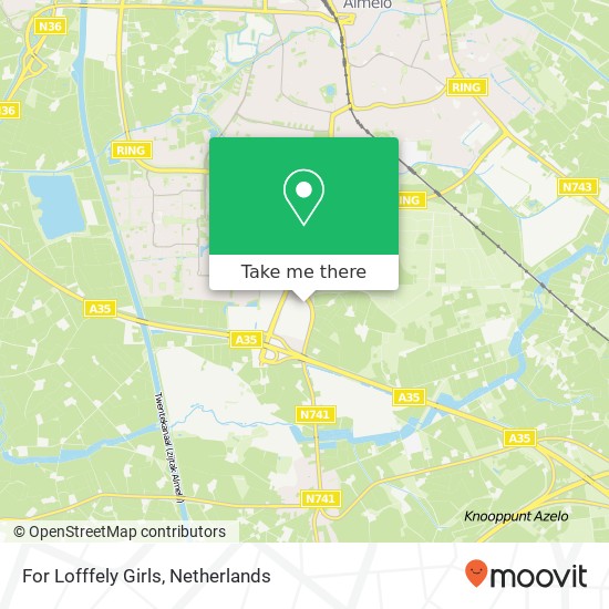 For Lofffely Girls, Twentepoort Oost 42-6 7609 RG Almelo map