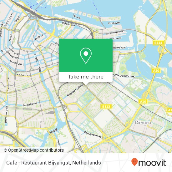 Cafe - Restaurant Bijvangst, Middenweg 35 1098 AB Amsterdam map