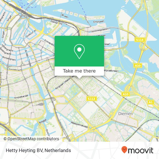 Hetty Heyting BV, Linnaeusparkweg 39 1098 CP Amsterdam map