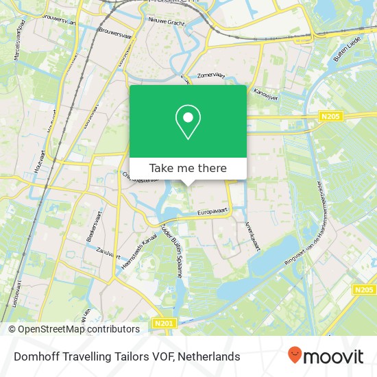 Domhoff Travelling Tailors VOF, Engelandlaan 856 2034 HL Haarlem Karte