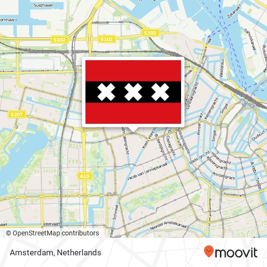 Amsterdam, Admiraal de Ruijterweg 79 1057 JZ Amsterdam map