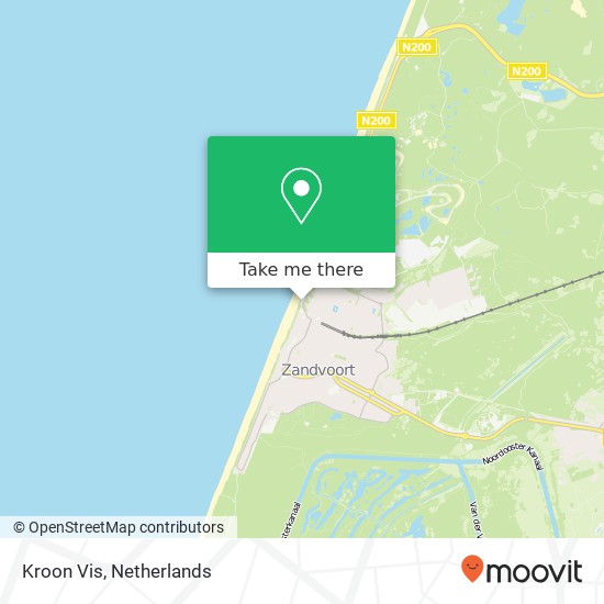 Kroon Vis, 2041 Zandvoort map
