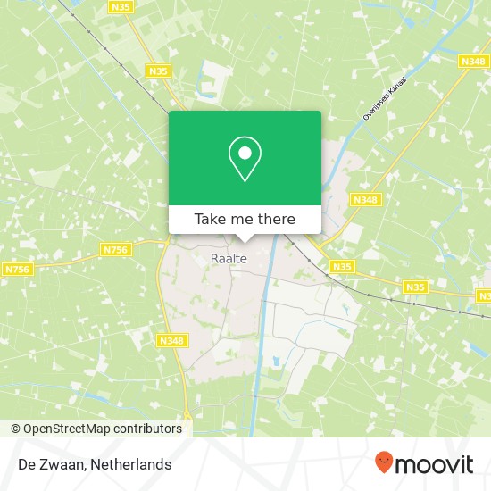 De Zwaan, Kerkstraat 2 8102 EA Raalte map