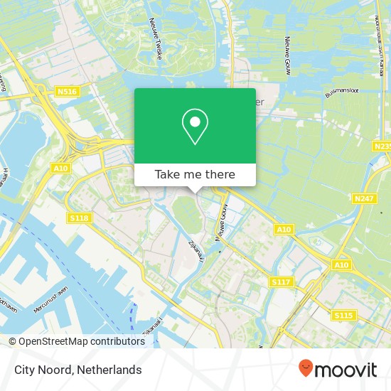 City Noord, Stoombootweg 112 1035 TZ Amsterdam Karte